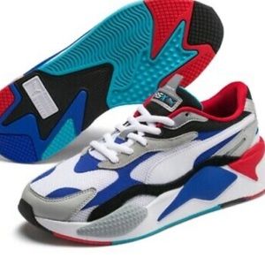 Puma RS-X3 Puzzle white blue & red size 9